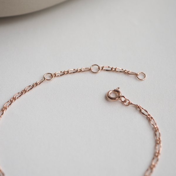 FIGARO Chain Bracelet (Rose Gold)