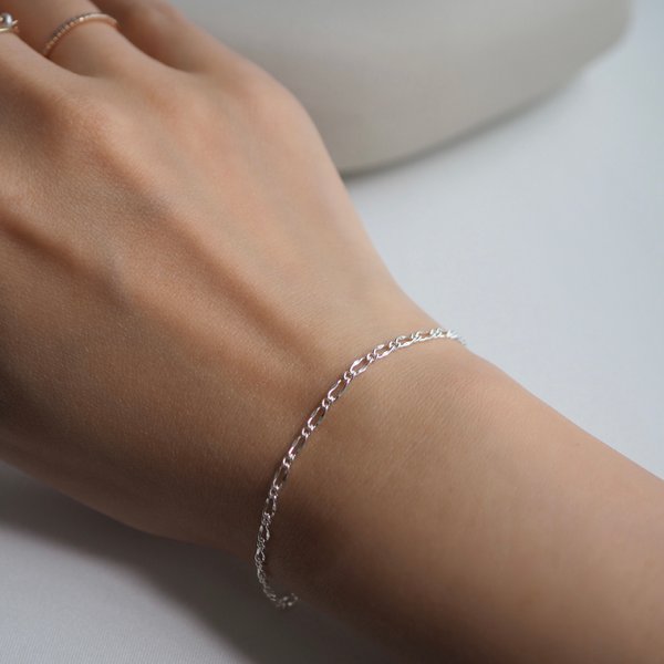 FIGARO Chain Bracelet (Silver)
