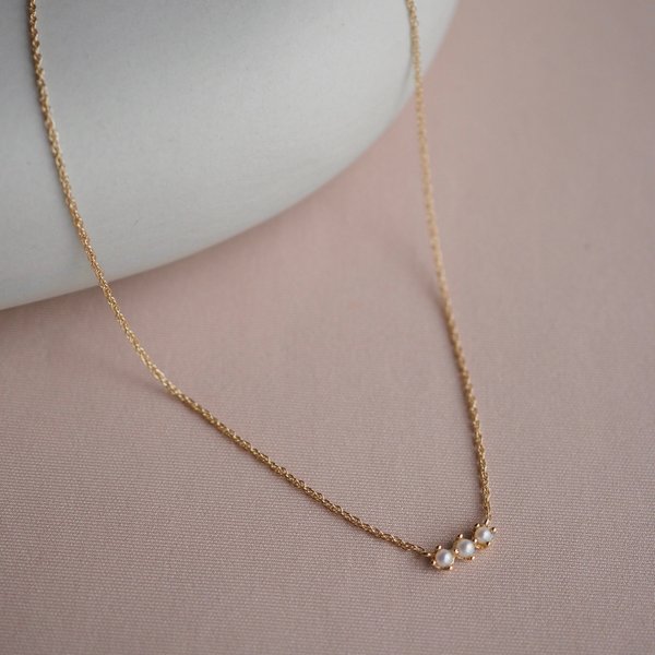 AERI Necklace - Pearl (Yellow Gold)