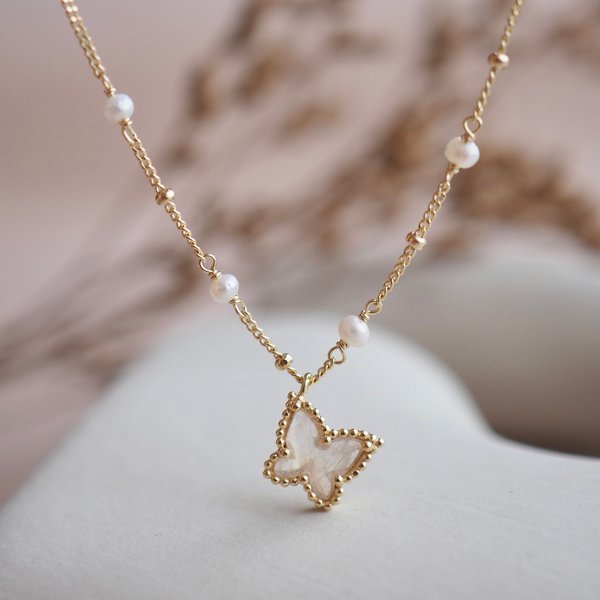 ELLERY Necklace - Moonstone (Yellow Gold)