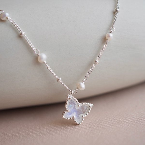 ELLERY Necklace - Moonstone (Silver)