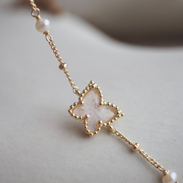 ELLERY Bracelet - Moonstone (Yellow Gold)