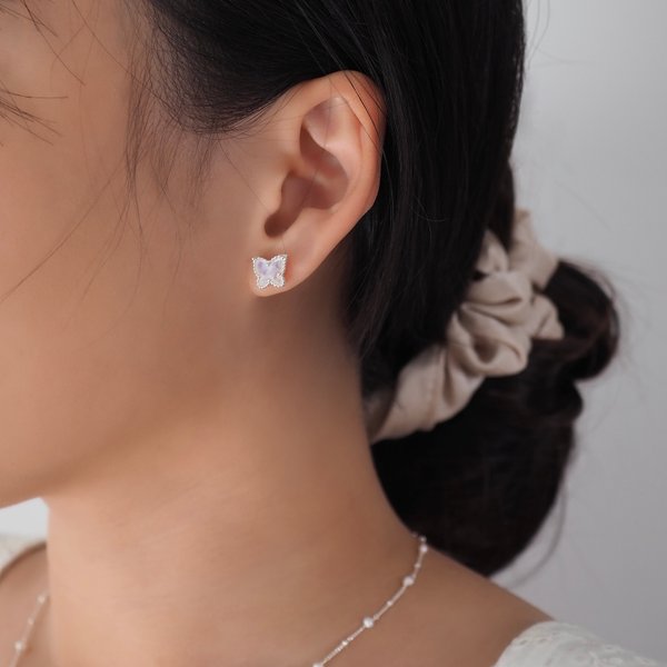 ELLERY Earrings - Moonstone (Silver)