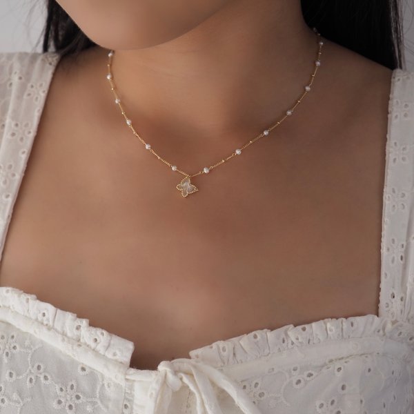 ELLERY Necklace - Moonstone (Yellow Gold)