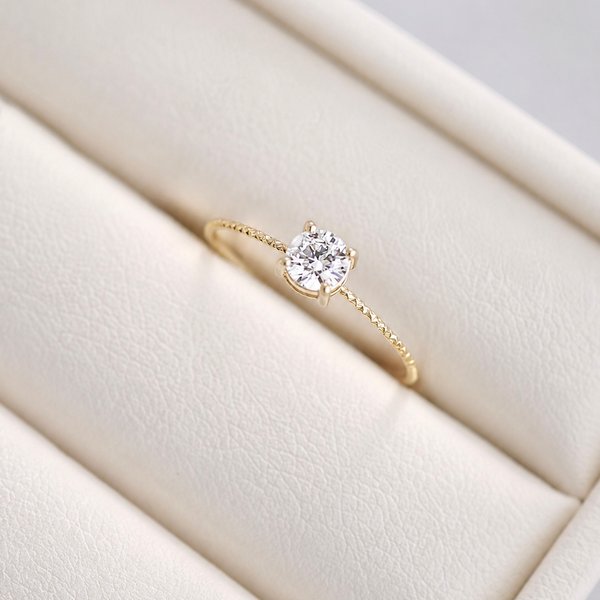 14KYG Lab Grown Diamond Ring - Brilliant