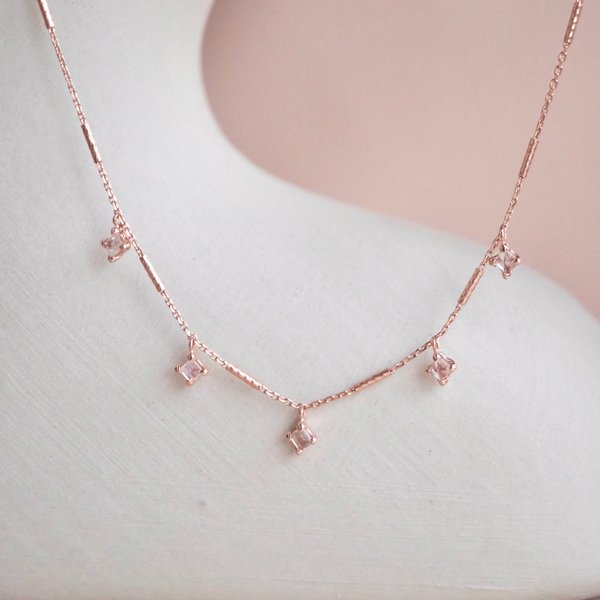 TAYLOR Necklace - (Rose Gold)