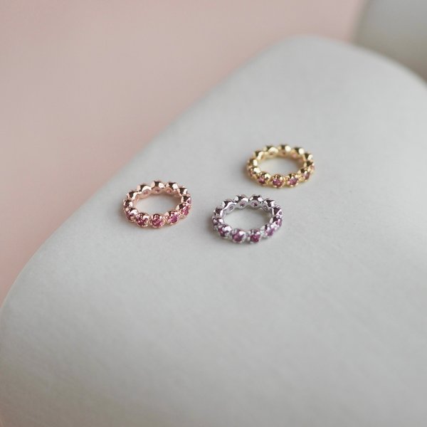 DARCY Ring Pendant - Rhodolite Garnet