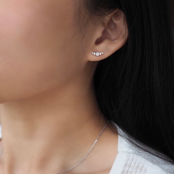 JUDITH Earrings - Moonstone (Silver)
