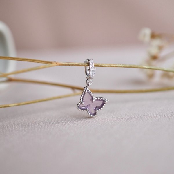 ELLERY Charm Pendant - Pink Amethyst