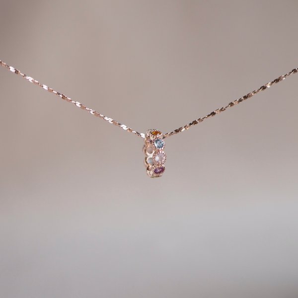 CLEO Ring Pendant - Multi-Gemstones