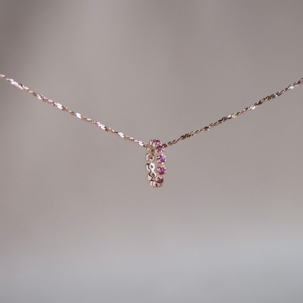DARCY Ring Pendant - Rhodolite Garnet