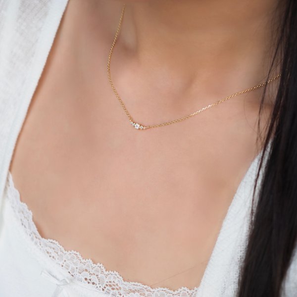 JUDITH Necklace - Moonstone (Yellow Gold)