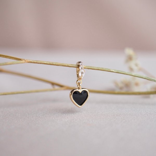 EUDORA Charm Pendant - Black Spinel