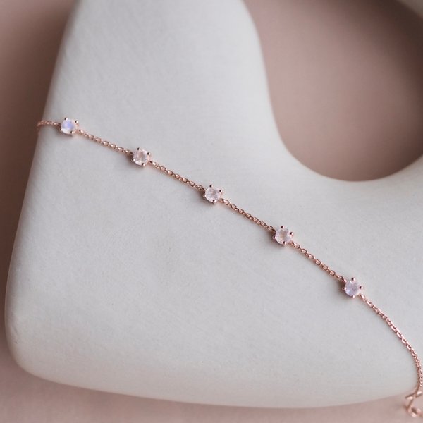 CLEO Bracelet - Moonstone (Rose Gold)