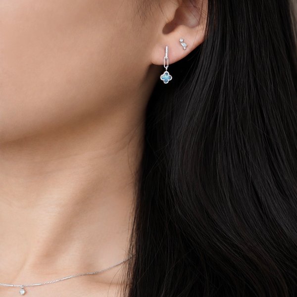 CAMMY Earrings - Moonstone (Silver)