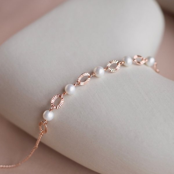 SERA Bracelet - Pearl (Rose Gold)