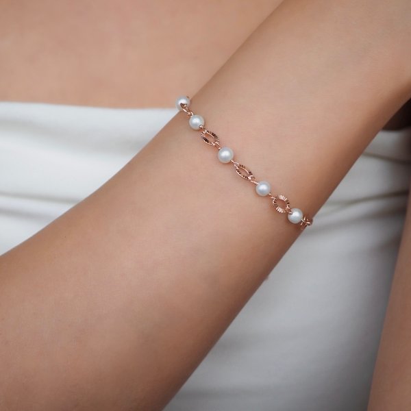 SERA Bracelet - Pearl (Rose Gold)
