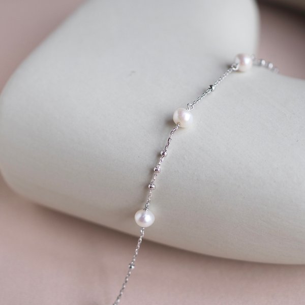CYNTHIA Bracelet - Pearl (Silver)