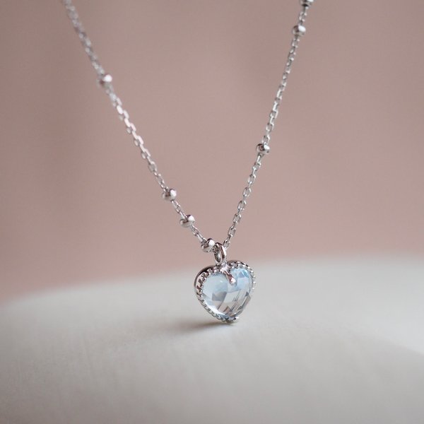 SERENA Necklace - Sky Blue Topaz (Silver)