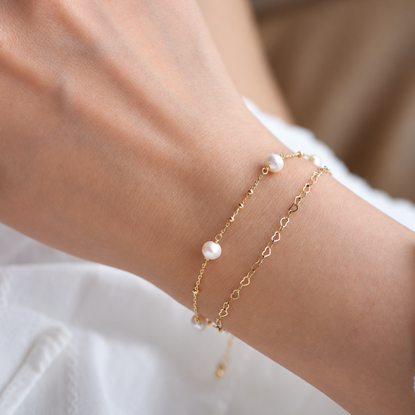 CYNTHIA Bracelet - Pearl (Yellow Gold)