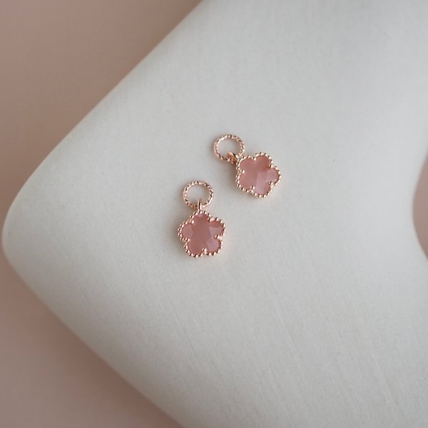 FAYE Mini Charms - Pink Quartz (Rose Gold)