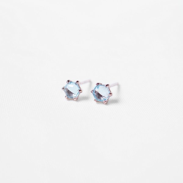 LAUREN Earrings - Blue Topaz