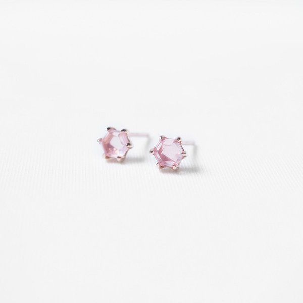 LAUREN Earrings - Rose Quartz