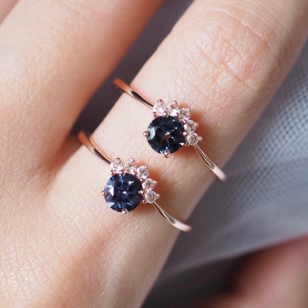 Starry Ring - Blue Spinel