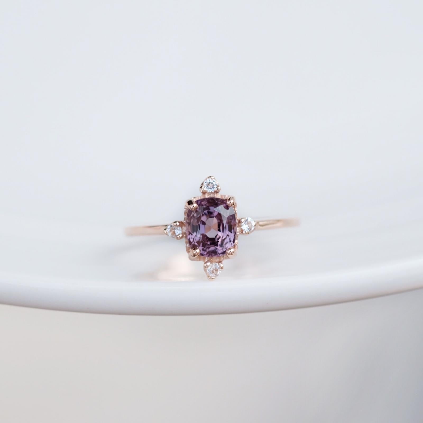 Purple on sale crystal ring