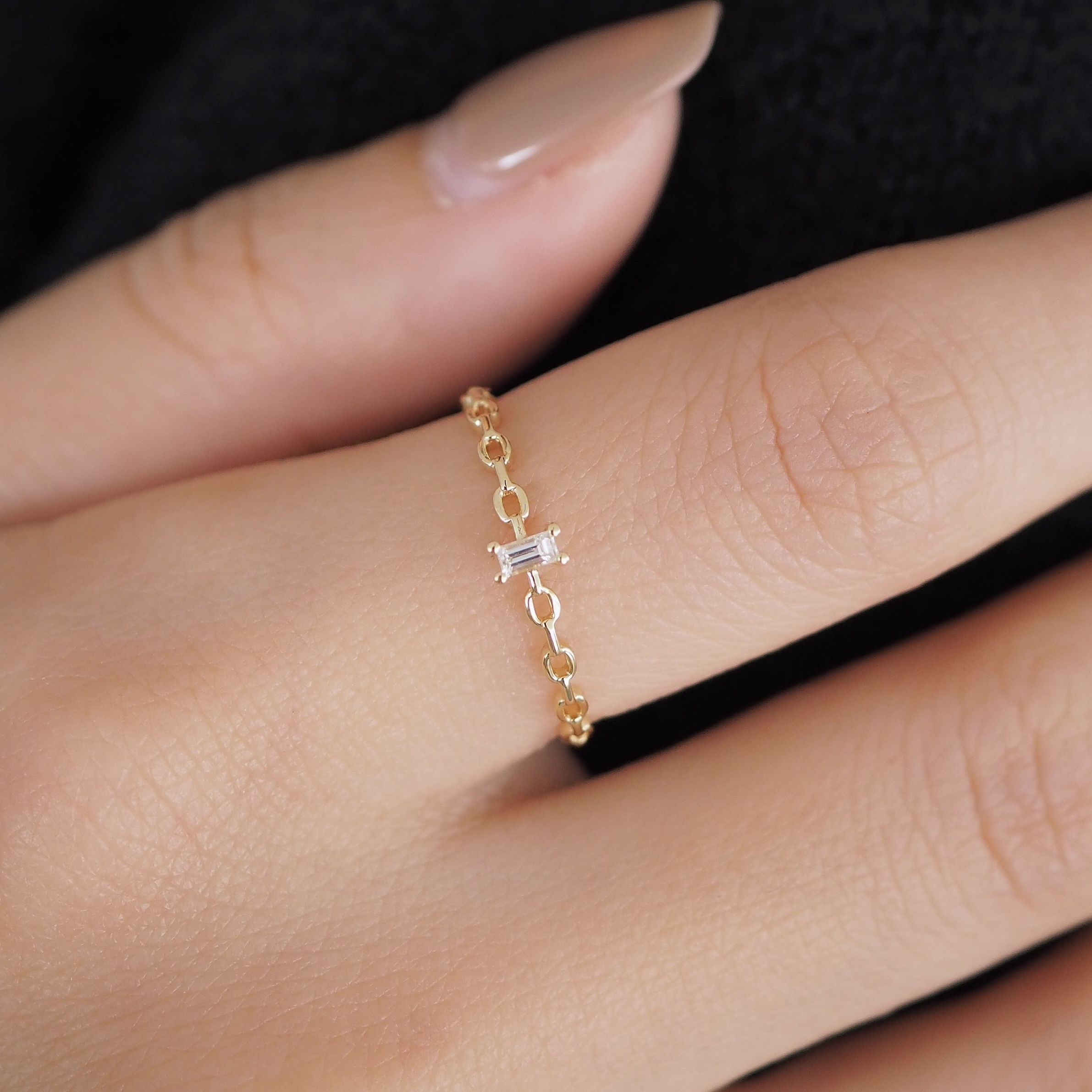RAELYN Diamond Ring 18K Yellow Gold Azen Jewelry