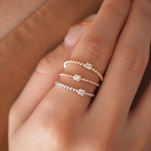 JENN Diamond Ring - 14K White Gold